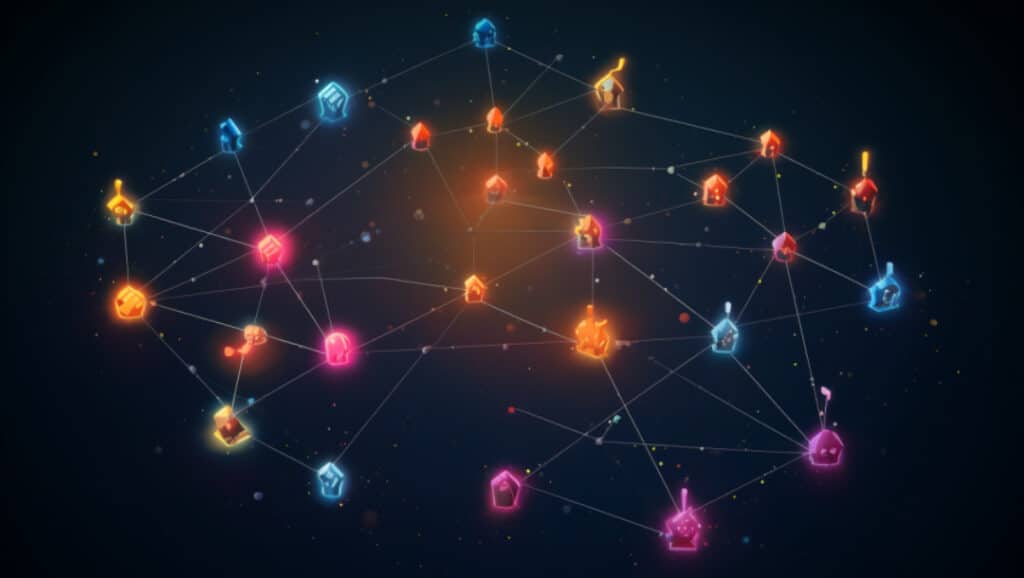 interconnected icons